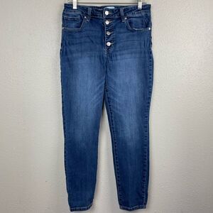 Made in Blue Button Fly Denim Jeans Size 31 EUC
